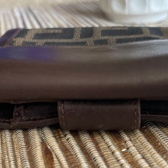 Fendi Zucca Print brown bifold wallet - Picture 5 of 12